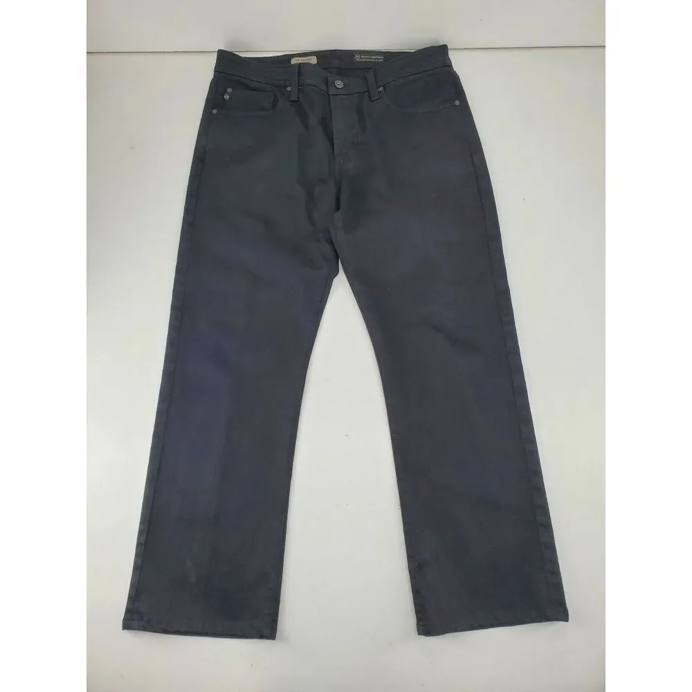 Adriano Goldschmied AG Jeans Protege Size 33 Straight Leg Black (Measures 35x29)